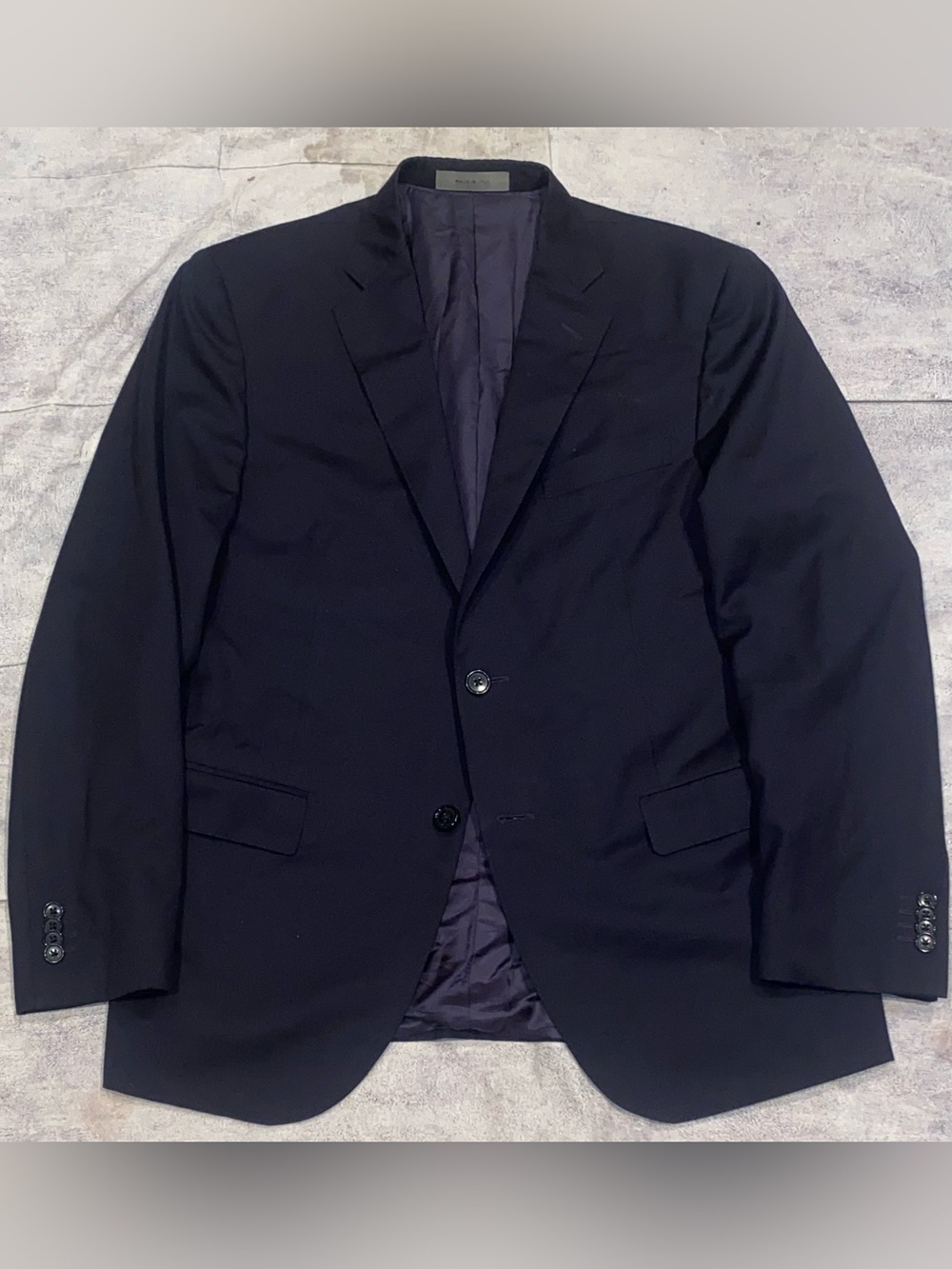 Corneliani Academy 17.25 Microns Navy Blazer Sport Coat Suit Jacket 40 R Italy